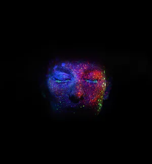 Face, Sequins, Makeup, Ultraviolet, Glow Wallpaper
