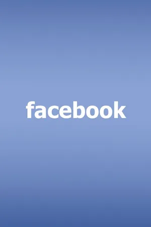 Faded Blue Facebook Mobile Wallpaper