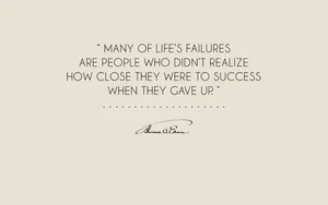 “failures Are Stepping Stones On The Path To Success.” Wallpaper
