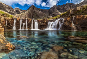 Fairy Pools In Uk Wallpaper