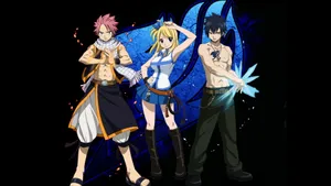 Fairy Tail Characters Wizard Trio Wallpaper