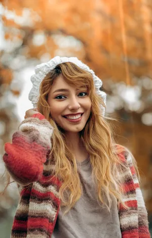 Fall Girl Portrait Wallpaper