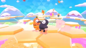 Fall Guys Hex-a-gone Wallpaper