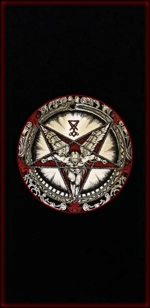 Fallen Angel Pentagram Wallpaper