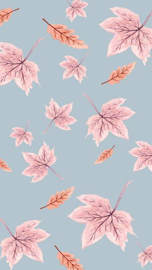 Falling Leaves Aesthetic Wallpaper