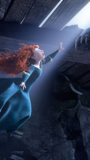 Falling Merida Phone Wallpaper