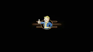 Fallout 4 4k Vault Boy Minimalist Wallpaper