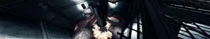 Fallout 4 Explosion In Factory Building Wallpaper