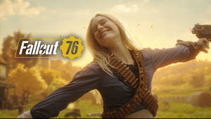 Fallout 76 Happy Woman Game Poster Wallpaper
