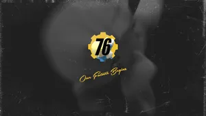 Fallout 76 Our Future Begins Logo Wallpaper