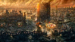 Fallout New Vegas City Ruins Wallpaper