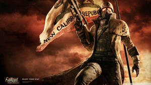 Fallout New Vegas Courier Ncr Flag Wallpaper