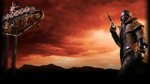 Fallout New Vegas Red Sky Ncr Wallpaper