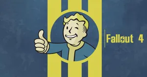 Fallout Vault Boy Yellow Stripes Wallpaper