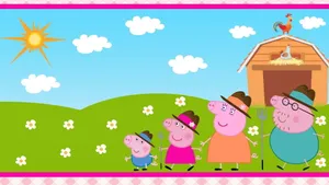 Family Day Peppa Pig Ipad Wallpaper