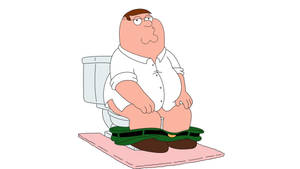 Family Guy Griffin On Toilet Bowl Wallpaper