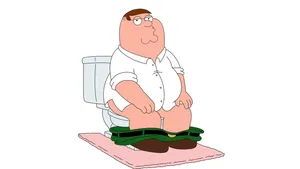 Family Guy Griffin On Toilet Bowl Wallpaper