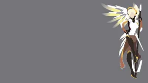 Fan Art Mercy In Gray Wallpaper