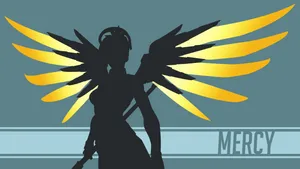 Fan Art Silhouette Of Mercy Wallpaper