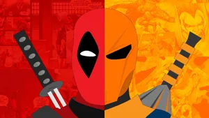 Fan Made: Deadpool, Deathstroke Wallpaper Wallpaper