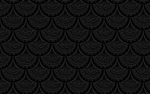 Fancy Black Bohemian Scale Wallpaper