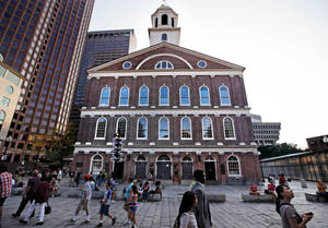 Faneuil Hall Building Facade Wallpaper