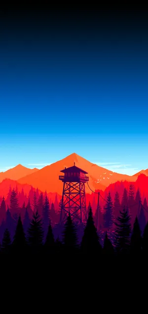Fantastic Amoled Mountainscape Wallpaper