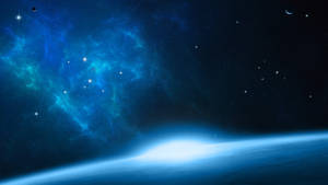 Fantastic Blue Outer Space Wallpaper