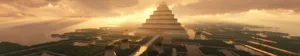 Fantasy Architecture Pyramid Gardens Wallpaper