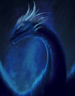 Fantasy Blue Dragon Wallpaper