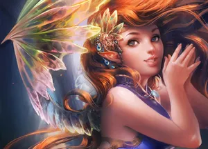 Fantasy Elf Anime Girl Wallpaper