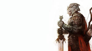 Fantasy Knight Holding Sword Wallpaper