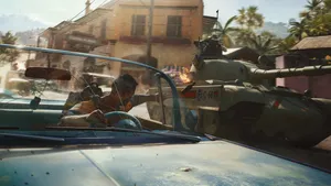 Far Cry 6 Car Chase Wallpaper