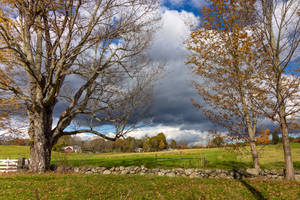 Farm Countryside In Massachusetts Wallpaper