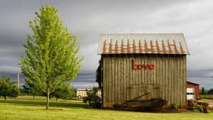 Farm Shed Cute Desktop Wallpaper