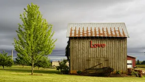 Farm Shed Cute Desktop Wallpaper