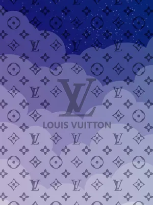 Fashionable Louis Vuitton Blue Bag Wallpaper