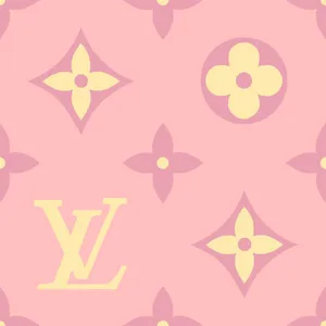 Fashionista With Pink Louis Vuitton Wallpaper