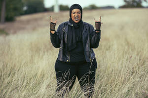 Fat Black Woman Rebel Wallpaper