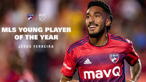 Fc Dallas Striker Player Jesus Ferreira In Action Wallpaper