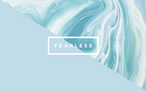 Fearless - A Blue And White Marble Background Wallpaper
