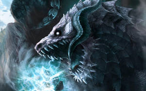 Fearless Ice Dragon Wallpaper