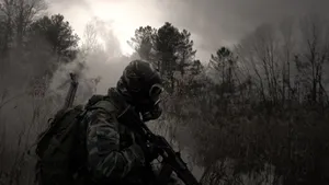 Fearless Military At Woods Wallpaper