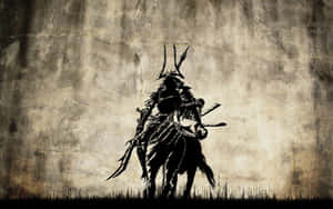 Fearless Samurai Warrior In Battle Wallpaper