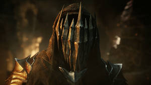 Fearsome Nazgul Character In The Shadow Of War Action Game Wallpaper