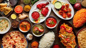 Feast On Indian Cuisine Wallpaper