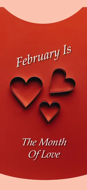 February Is The Month Of Love Quote Wallpaper