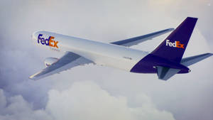 Fedex Express Aircraft Rear View Wallpaper