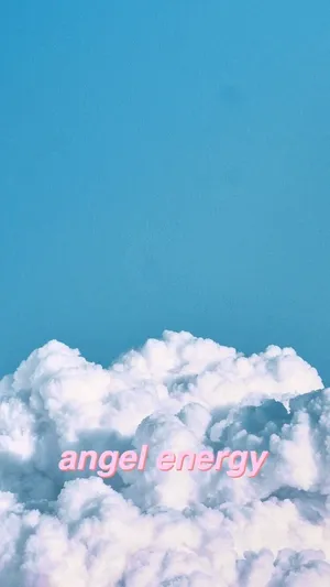 Feel The Angelic Energy Of The Serene Blue Aesthetic. Wallpaper