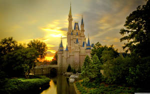 Feel The Magic Of Disney's Cinderella Castle Wallpaper